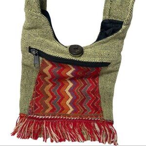 Boho Native-Inspired Fringe Crossbody Purse